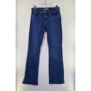 Levis Jeans‎ Womens 4 Blue Denim Medium-Dark Wash Classic Bootcut Western Cowboy